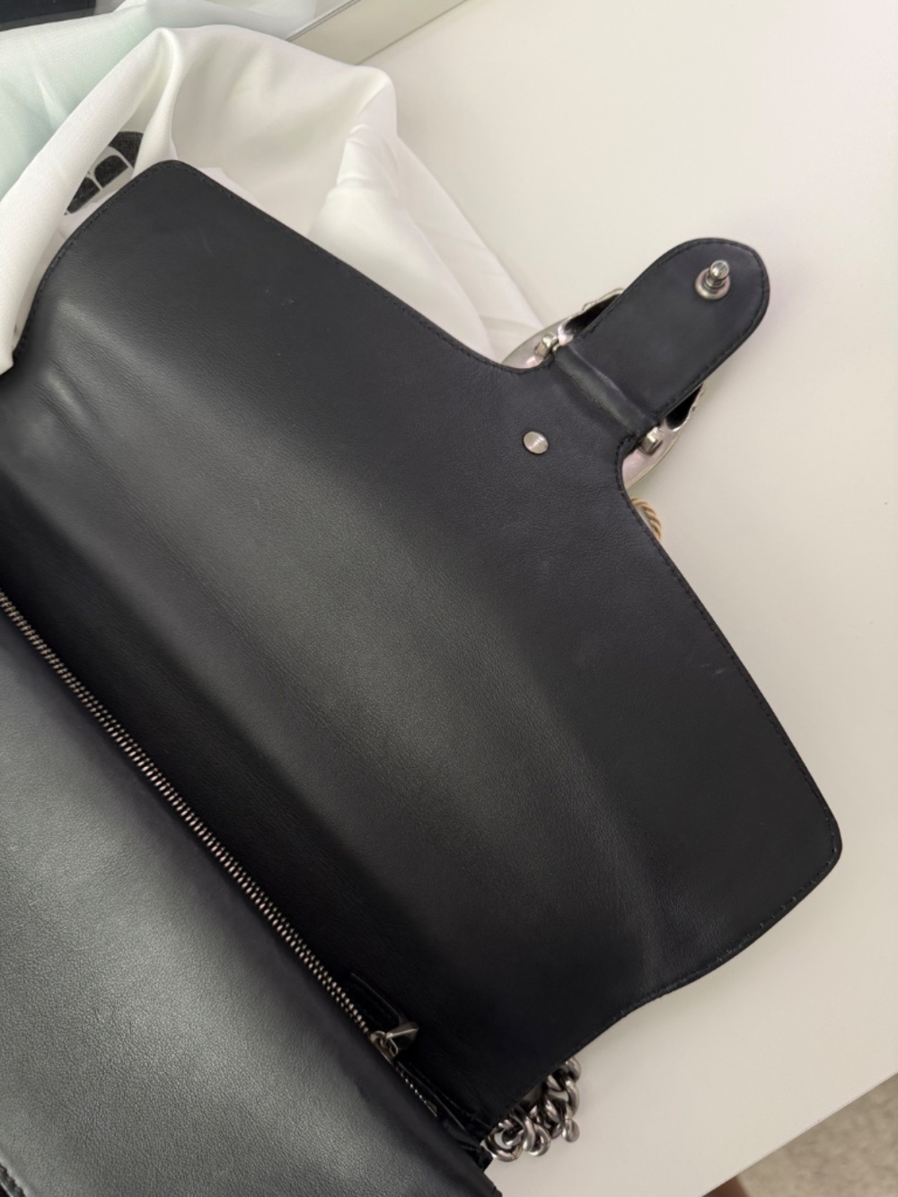 Authentic Gucci Dionysus Medium Black Velvet Shoulder Bag - Picture 11 of 12